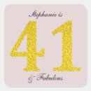Search for forty first birthday stickers For her