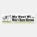 Search for equestrian bumper stickers Funny