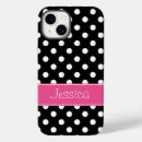 Search for pink and black iphone cases White