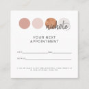 Search for beautiful appointment cards Cosmetologist