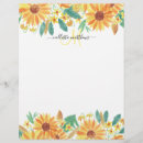 Search for yellow letterhead Sunflowers