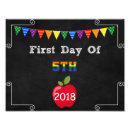 Search for first day of school sign posters Colourful