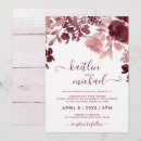 Search for burgundy and pink wedding invitations Rustic