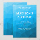 Search for geometric triangles invitations Blue
