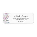 Search for garden flowers return address labels Purple