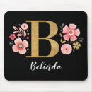 Search for b monogram mouse mats Initial