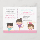 Search for girls gymnastics party invitations Sports