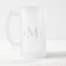 Search for frosted beer glasses For her
