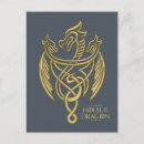 Search for gold dragon postcards There will be dragons
