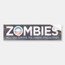 Search for funny zombie bumper stickers Apocalypse