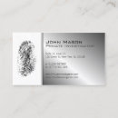 Search for fingerprint business cards White
