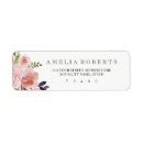 Search for peonies return address labels Pink