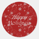 Search for red with white snowflakes stickers Festive