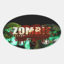 Search for dead oval stickers Zombie