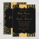 Search for black baby boy shower invitations Gold