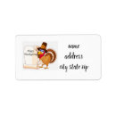Search for cartoon turkey return address labels Autumn