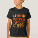 Search for pumpkin queen tshirts Season