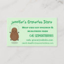 Search for potato business cards Funny