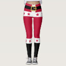 Search for santa claus leggings Red and white