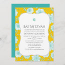 Search for yellow bar bat mitzvah invitations Modern