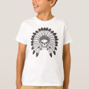 Search for indian chief skull tshirts Warrior