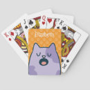 Search for orange cat playing cards Purple