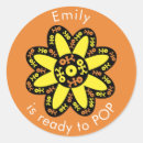 Search for flower pop stickers Baby shower
