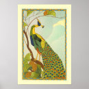 Search for vintage peacock posters Colorful