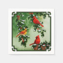 Search for red cardinal napkins Winter