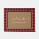 Search for buffalo plaid doormats Welcome
