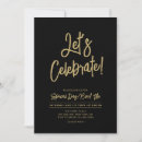 Search for black gold cocktail party invitations Modern