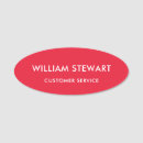 Search for red name tags With magnetic back