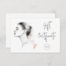 Search for salon business gift certificates Script