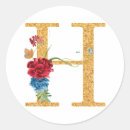 Search for h stickers Floral monogram