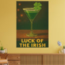 Search for four leaf clover canvas prints St patricks day
