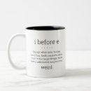 Search for i before e mugs Rule