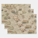 Search for sea creature wrapping paper Vintage