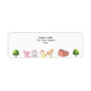 Search for animal return address labels Red