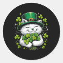 Search for leprechaun cat stickers Patrick