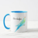Search for blue parakeet mugs Budgerigar