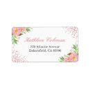 Search for confetti dots return address labels Pink