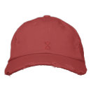 Search for red adjustable embroidered hats Fashion