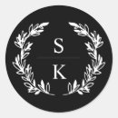 Search for laurel wreath monogram stickers Initials