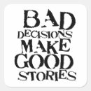 Search for good and bad stickers Saying