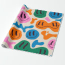 Search for happy face wrapping paper Illustration
