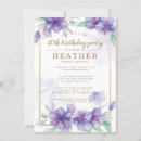 Search for purple 40th birthday invitations Lilac