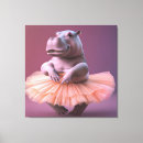 Search for pink ballerina canvas prints Purple