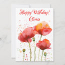 Search for august birth flower cards Poppy