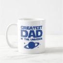 Search for best dad in the universe mugs Space