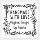 Search for handmade business stickers Greenery